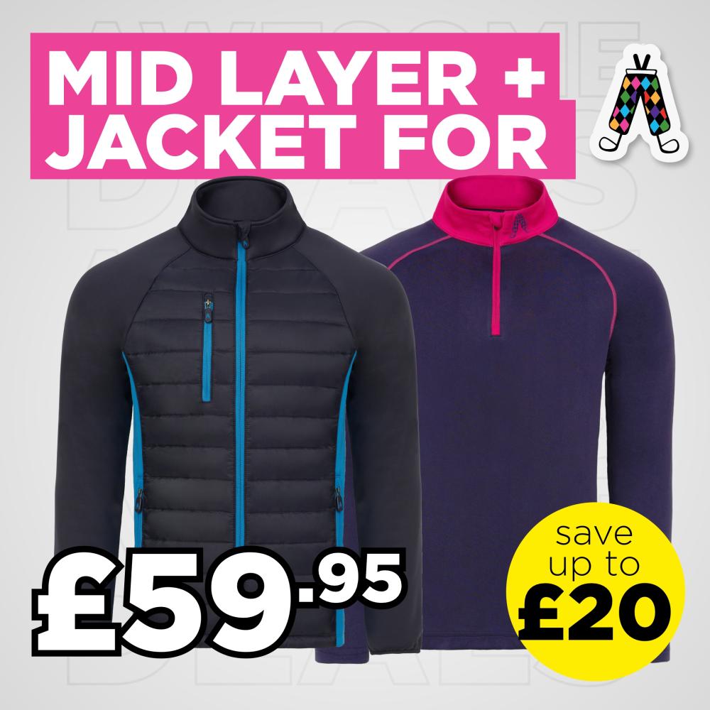 Mid Layer + Jacket Deal £59.95. SAVE up to £20