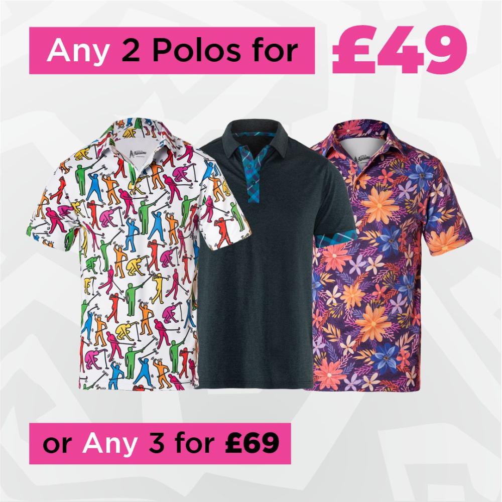 3 Polos for £69 or 2 for £49