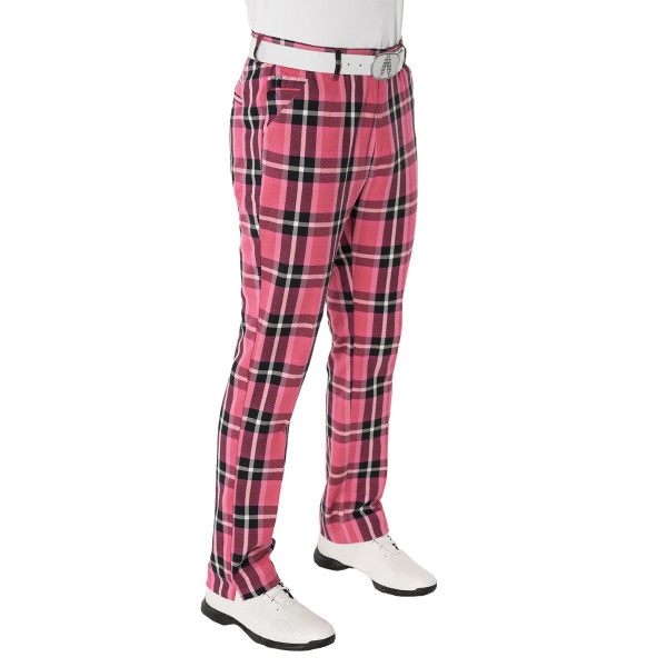 Plaid In Pink Trousers