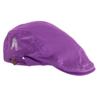 Purple Patch Flat Cap