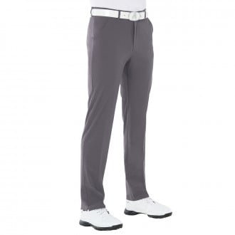 Charcoal Tech Golf Trousers With Taper